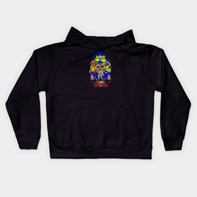 the binding issac Kids Hoodie by gentha280